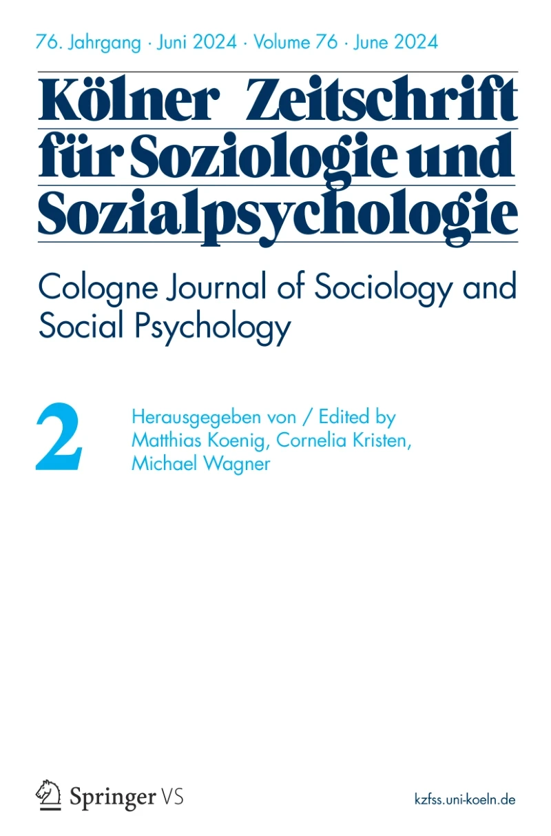 Kölner Zeitschrift für Soziologie und Sozialpsychologie KZfSS Studentenabo