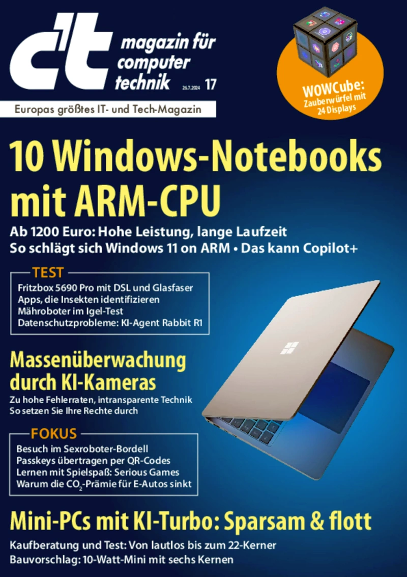 c't - magazin für computertechnik Studentenabo