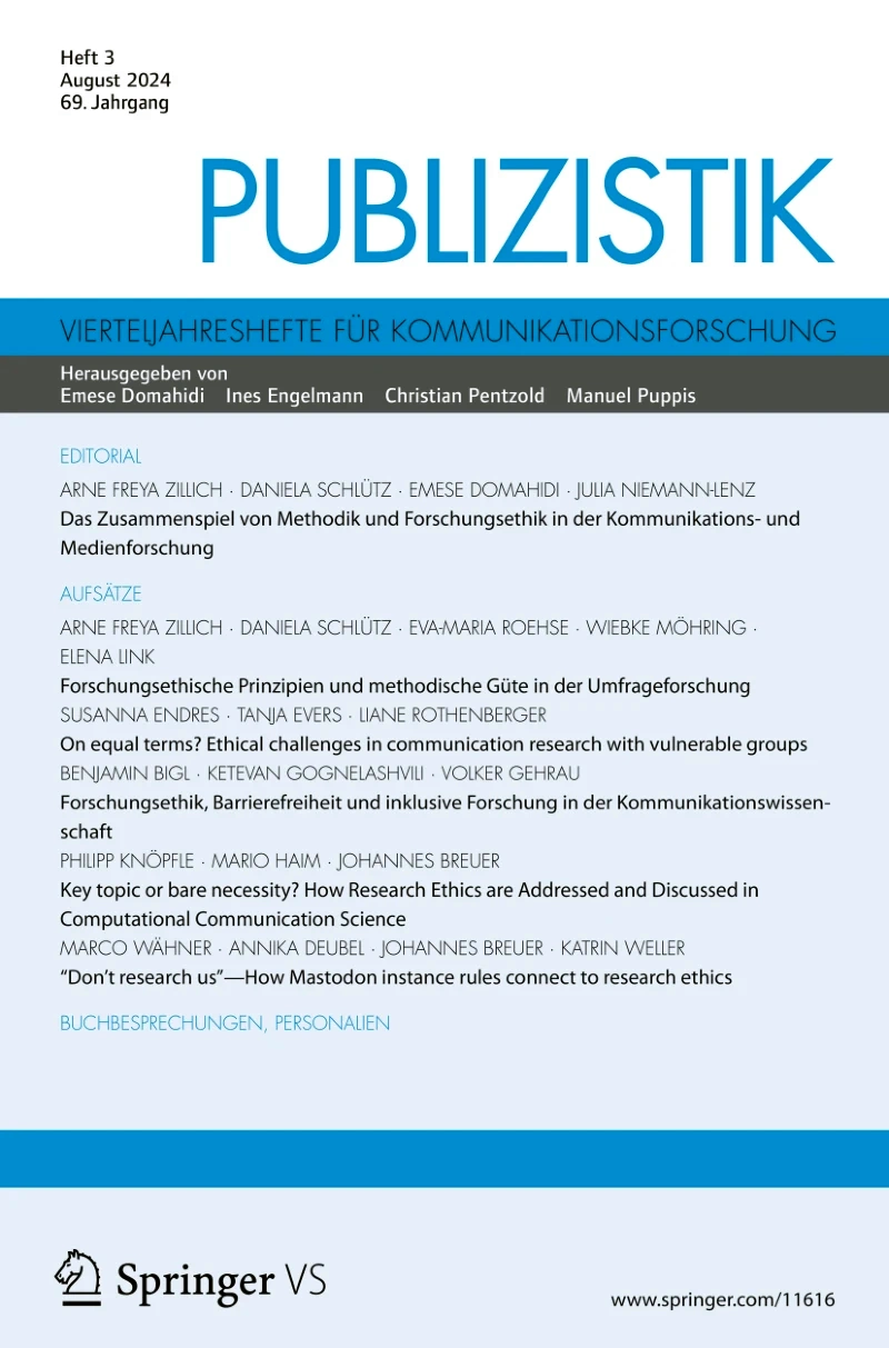 Publizistik Zeitschrift Studentenabo