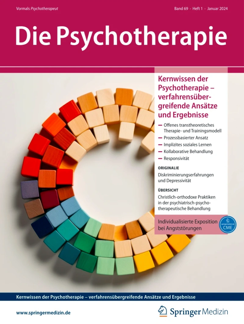 Die Psychotherapie Zeitschrift Studentenabo